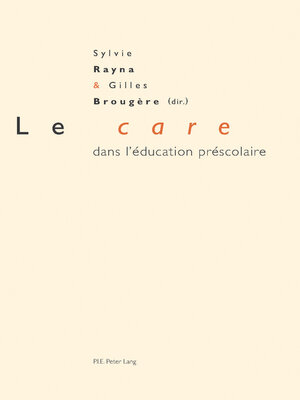 cover image of Le «care» dans l'éducation préscolaire
